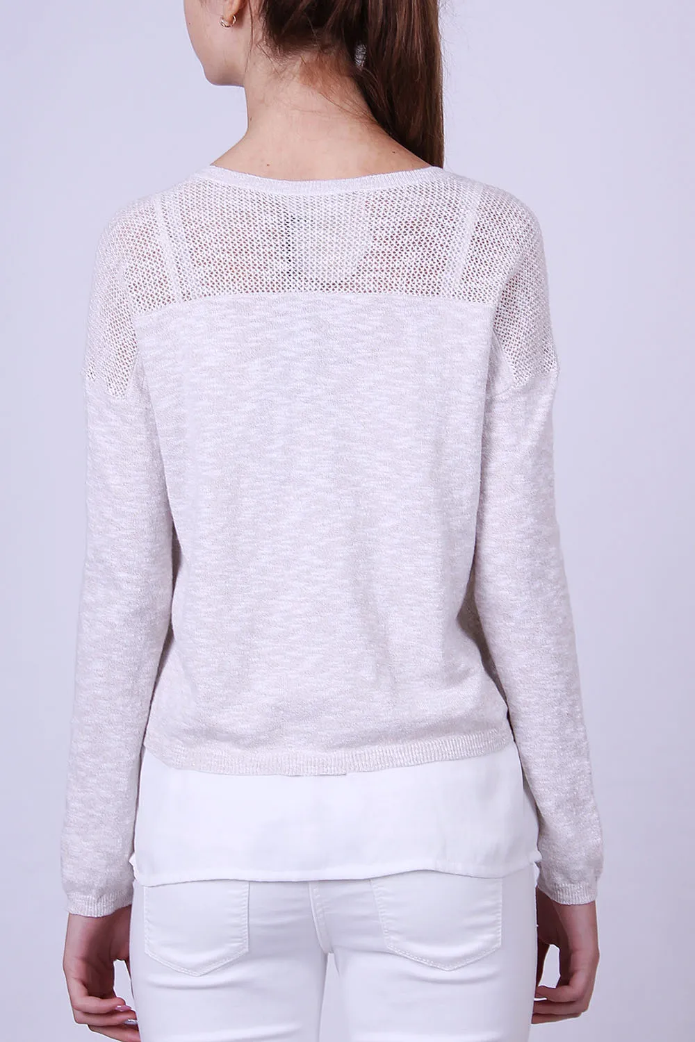 Пуловер с топом  - фото 1