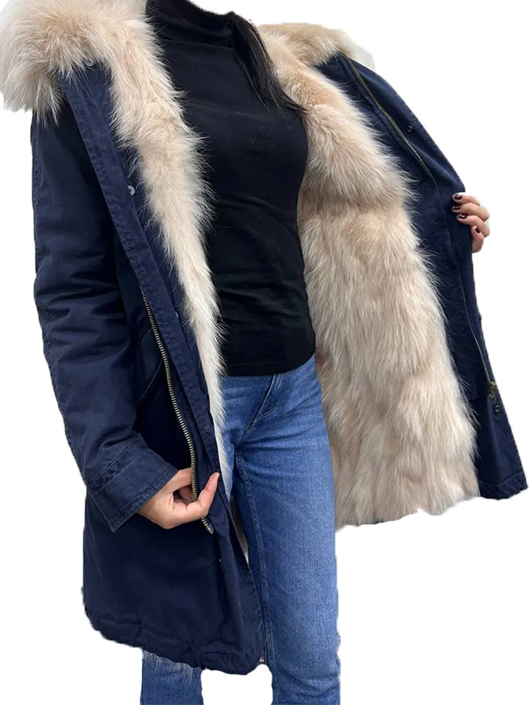 Парка из натурального меха 