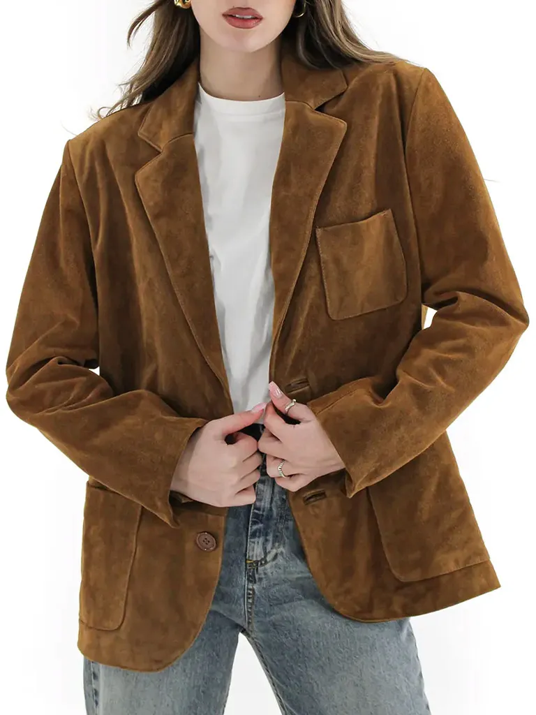 Пиджак замшевый 