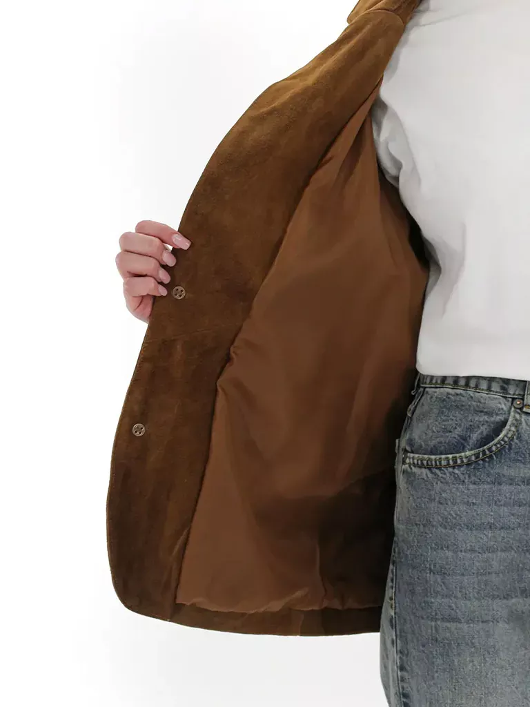 Пиджак замшевый  - фото 4